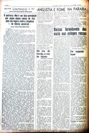 Página do jornal Unitário de janeiro de 1942