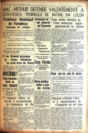 Página do jornal Unitário de fevereiro de 1942