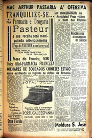 Página do jornal Unitário de fevereiro de 1942