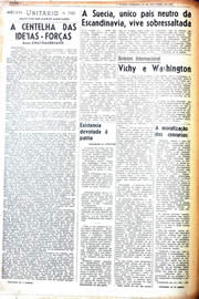 Página do jornal Unitário de fevereiro de 1942