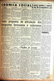 Página do jornal Unitário de fevereiro de 1942