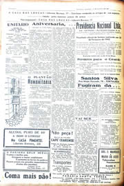 Página do jornal Unitário de março de 1942