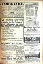 Página do jornal Unitário de março de 1942