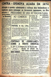 Página do jornal Unitário de março de 1942