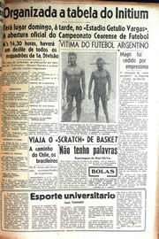 Página do jornal Unitário de março de 1942