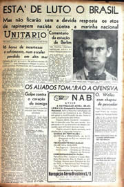 Página do jornal Unitário de março de 1942