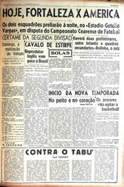 Página do jornal Unitário de março de 1942