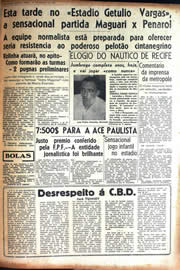 Página do jornal Unitário de março de 1942