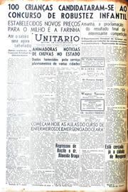 Página do jornal Unitário de março de 1942