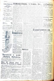 Página do jornal Unitário de março de 1942
