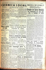 Página do jornal Unitário de março de 1942