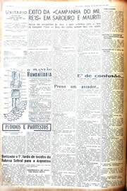 Página do jornal Unitário de março de 1942