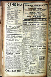 Página do jornal Unitário de março de 1942