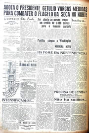 Página do jornal Unitário de março de 1942