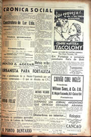 Página do jornal Unitário de março de 1942