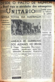 Página do jornal Unitário de abril de 1942