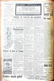 Página do jornal Unitário de abril de 1942