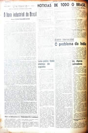 Página do jornal Unitário de abril de 1942