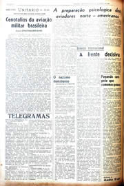 Página do jornal Unitário de abril de 1942