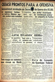 Página do jornal Unitário de abril de 1942
