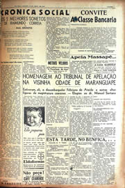 Página do jornal Unitário de abril de 1942