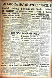 Página do jornal Unitário de abril de 1942