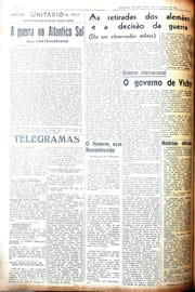 Página do jornal Unitário de abril de 1942