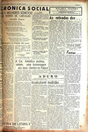 Página do jornal Unitário de abril de 1942