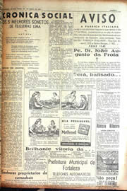 Página do jornal Unitário de abril de 1942