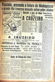 Página do jornal Unitário de maio de 1942