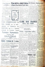 Página do jornal Unitário de maio de 1942