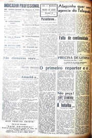 Página do jornal Unitário de maio de 1942