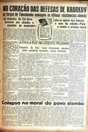 Página do jornal Unitário de maio de 1942