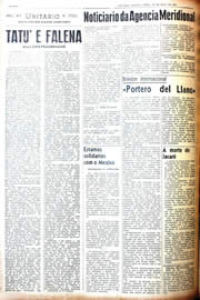 Página do jornal Unitário de maio de 1942