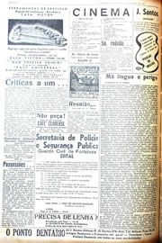 Página do jornal Unitário de maio de 1942