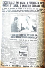 Página do jornal Unitário de maio de 1942