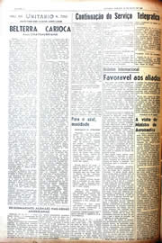 Página do jornal Unitário de maio de 1942