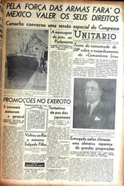 Página do jornal Unitário de maio de 1942