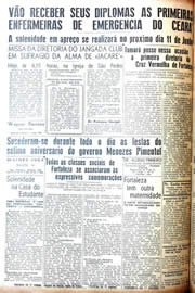 Página do jornal Unitário de maio de 1942
