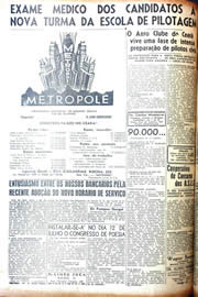 Página do jornal Unitário de maio de 1942