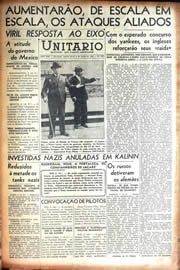 Página do jornal Unitário de junho de 1942
