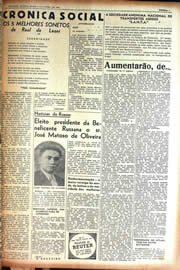 Página do jornal Unitário de junho de 1942