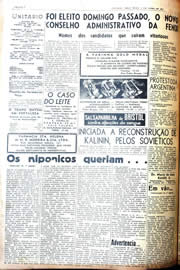 Página do jornal Unitário de junho de 1942