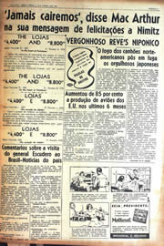 Página do jornal Unitário de junho de 1942