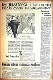 Página do jornal Unitário de junho de 1942