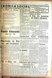Página do jornal Unitário de junho de 1942