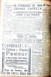 Página do jornal Unitário de junho de 1942
