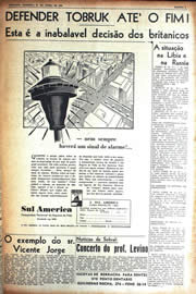 Página do jornal Unitário de junho de 1942