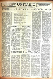 Página do jornal Unitário de junho de 1942