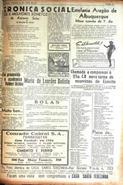 Página do jornal Unitário de junho de 1942